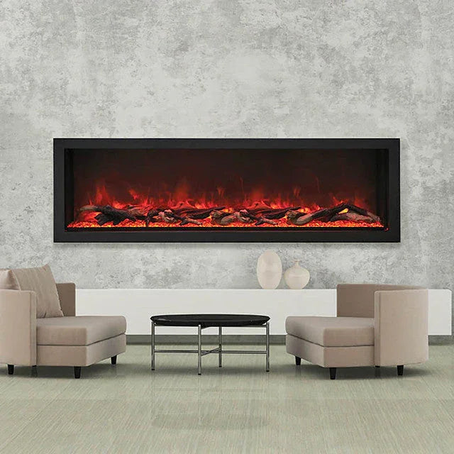 Amantii Panorama Deep Extra Tall 72 Inch Indoor Outdoor Electric Fireplace - Green Vista Living