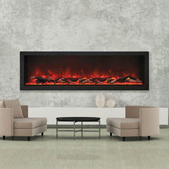 Amantii Panorama Deep Extra Tall 50 Inch Indoor Outdoor Electric Fireplace