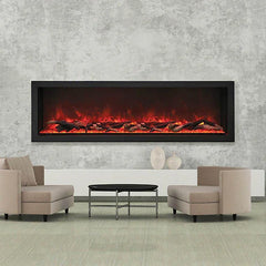 Amantii Panorama Deep Extra Tall 40 Inch Indoor Outdoor Electric Fireplace