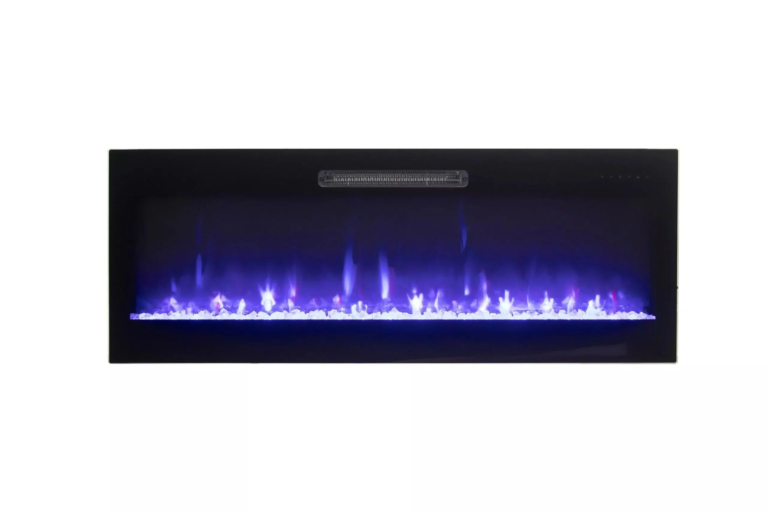 Amantii Fire & Ice Evolution 42" Linear Electric Fireplace with WiFi, Frameless Design & Multi-Color LED Flames - Green Vista Living