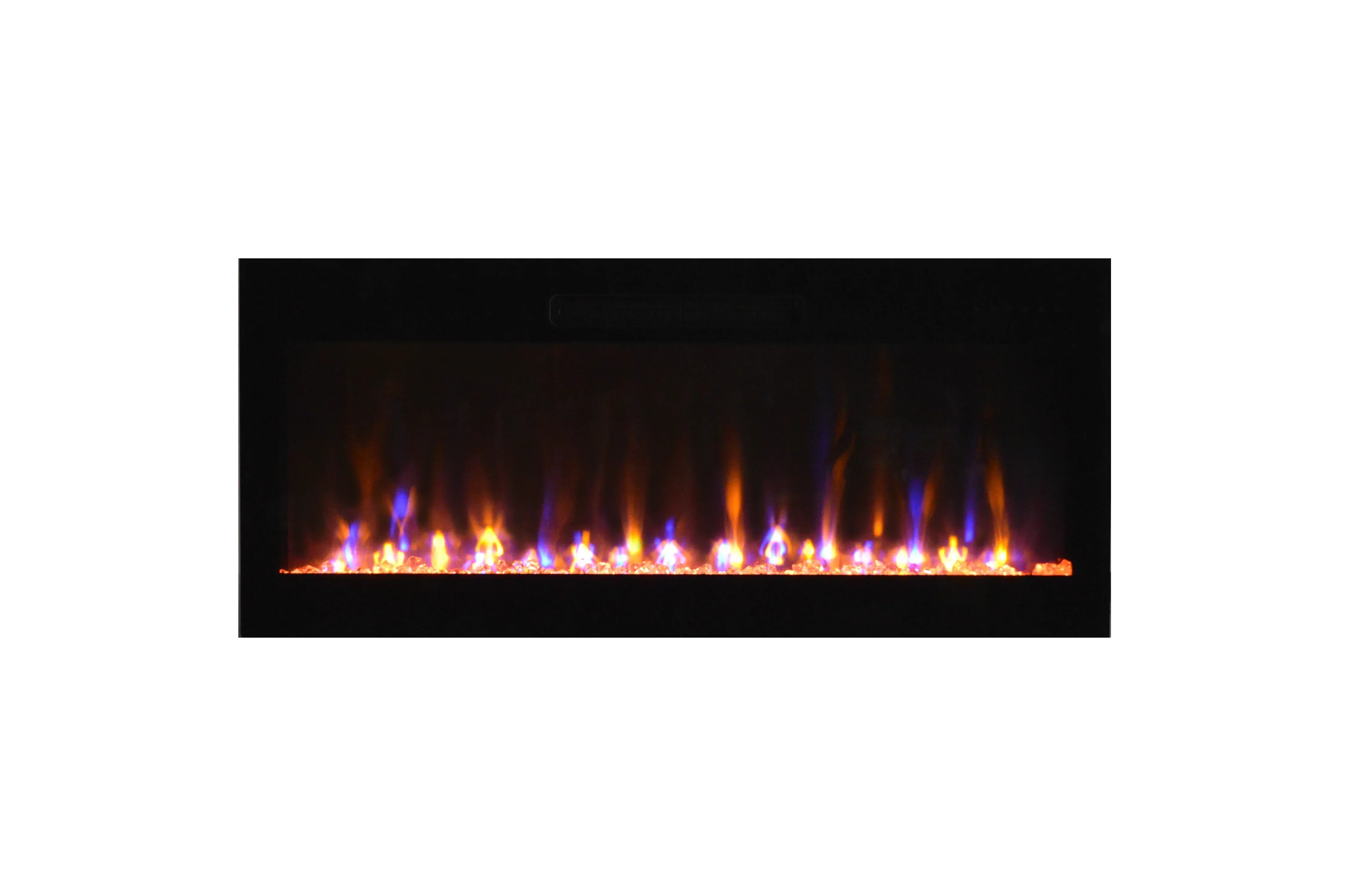 Amantii Fire & Ice Evolution 50" Linear Electric Fireplace with Multi-Color Flame Effects - Green Vista Living