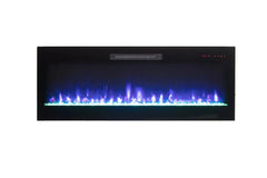 Amantii Fire & Ice Evolution 50" Linear Electric Fireplace with Multi-Color Flame Effects - Green Vista Living