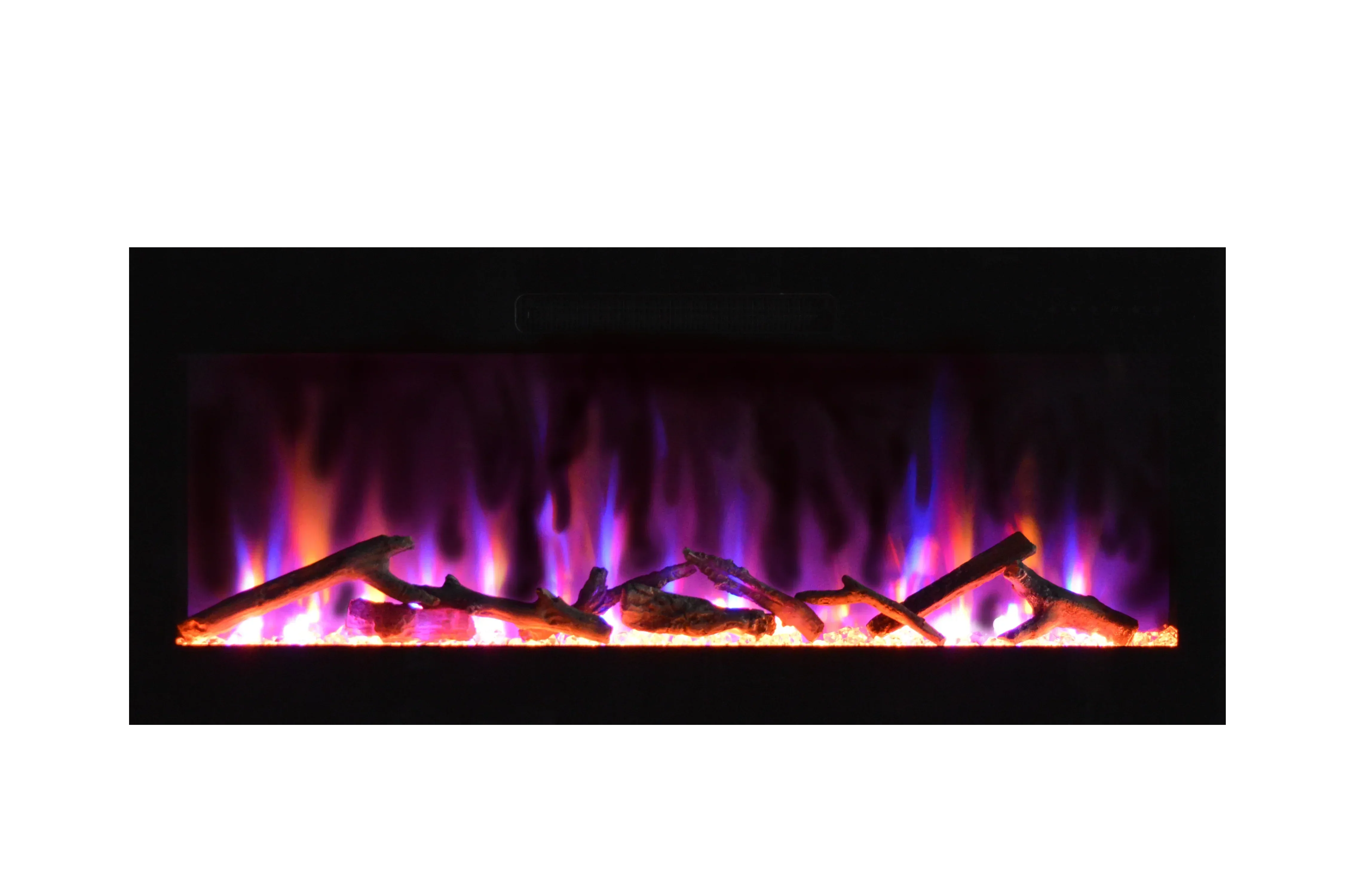 Amantii Fire & Ice Evolution 50" Linear Electric Fireplace with Multi-Color Flame Effects - Green Vista Living
