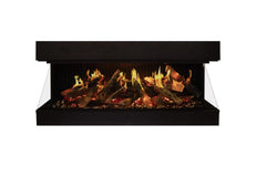 Amantii Signature MultiView Holo 55" 3-Sided Indoor Electric Fireplace - Green Vista Living