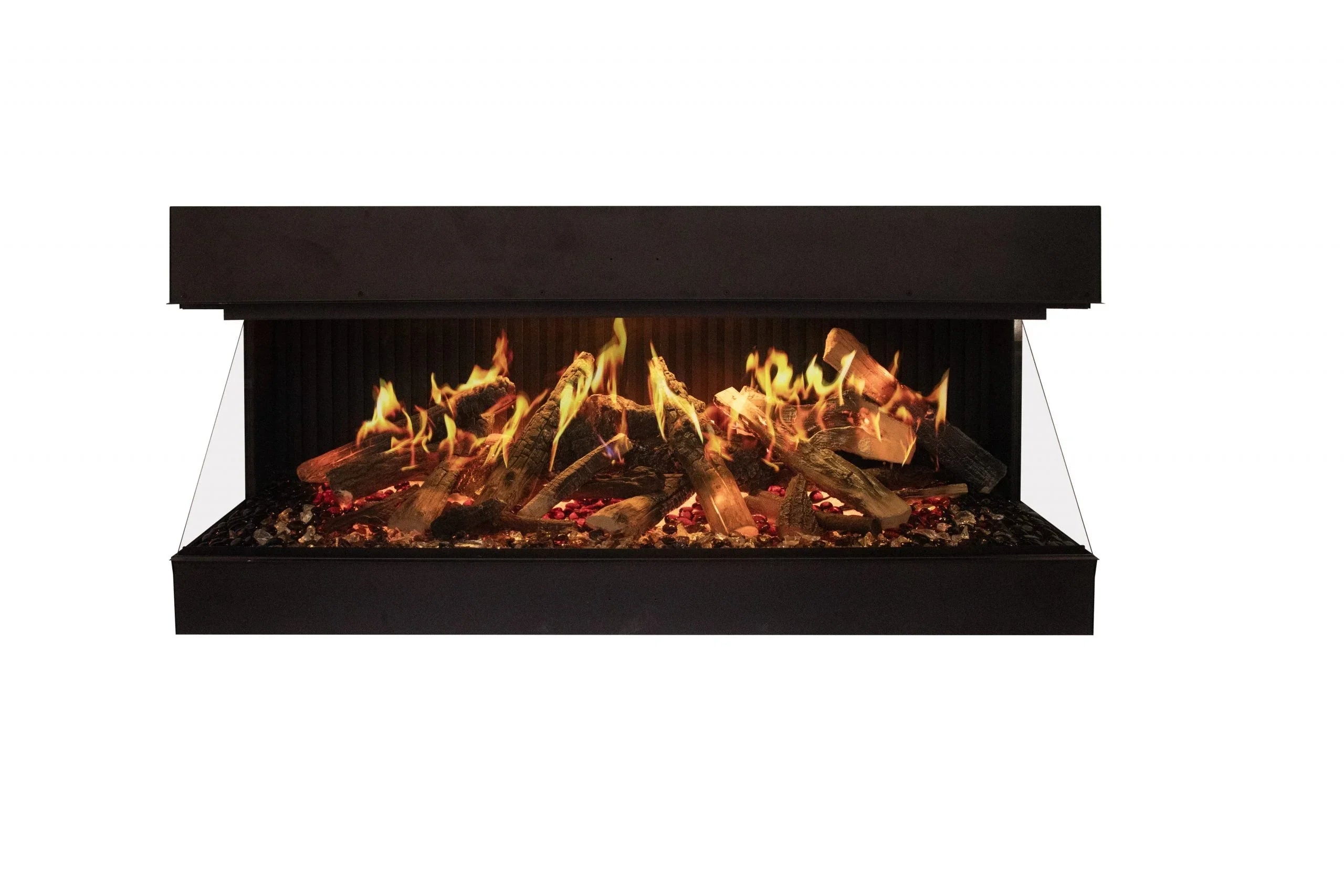 Amantii Signature MultiView Holo 55" 3-Sided Indoor Electric Fireplace - Green Vista Living