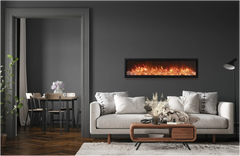 Amantii Symmetry Bespoke 34" Smart Built-In Electric Fireplace – Indoor/Outdoor with Audio, WiFi & LED Flame Display - Green Vista Living