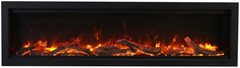 Amantii Symmetry Bespoke 34" Smart Built-In Electric Fireplace – Indoor/Outdoor with Audio, WiFi & LED Flame Display - Green Vista Living