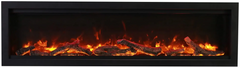 Amantii Symmetry Bespoke 34" Smart Built-In Electric Fireplace – Indoor/Outdoor with Audio, WiFi & LED Flame Display