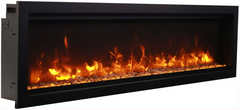 Amantii Symmetry Bespoke 42" Built-In Smart Electric Fireplace – Indoor/Outdoor with WiFi Control and Crackling Sound