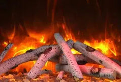 Amantii Symmetry Lumina 100" Smart Built-In Electric Fireplace – Indoor/Outdoor with LED Logset & Front Heat Vent