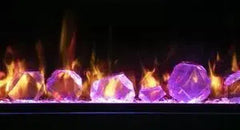 Amantii Symmetry Lumina 34" Indoor/Outdoor Smart Built-in Electric Fireplace with LED Logset