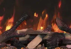 Amantii Symmetry Lumina 42" Smart Built-in Electric Fireplace for Indoor/Outdoor Use with Logset & Front Vent Heat