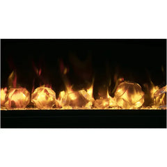 Amantii Symmetry Lumina 42" Smart Built-in Electric Fireplace for Indoor/Outdoor Use with Logset & Front Vent Heat