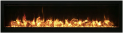 Amantii Symmetry Lumina 42" Smart Built-in Electric Fireplace for Indoor/Outdoor Use with Logset & Front Vent Heat