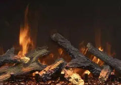 Amantii Symmetry Lumina 88" Smart Electric Fireplace – Indoor/Outdoor Built-in with LED Logset & Front Heat Vent