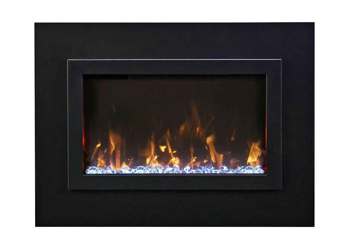 Amantii Traditional Bespoke 30-Inch Built-In Indoor/Outdoor Smart Electric Firebox Insert - Green Vista Living
