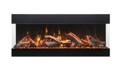 Amantii 65 Inch Tru View Bespoke Built-In Indoor / Outdoor 3 Sided Electric Fireplace