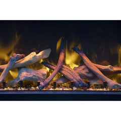 Amantii Tru View Bespoke 45" Three-Sided Indoor/Outdoor Electric Fireplace with Smart Controls - Green Vista Living