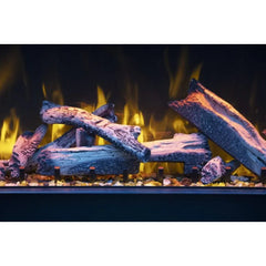 Amantii Tru View Bespoke 45" Three-Sided Indoor/Outdoor Electric Fireplace with Smart Controls - Green Vista Living