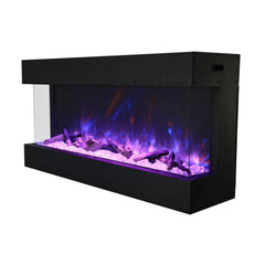 Amantii Tru-View XL Deep 50" Three-Sided Built-In Electric Fireplace for Indoor/Outdoor Use