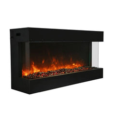 Amantii Tru-View XL Deep 50" Three-Sided Built-In Electric Fireplace for Indoor/Outdoor Use - Green Vista Living