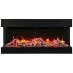 Amantii Tru-View XL Deep 50" Three-Sided Built-In Electric Fireplace for Indoor/Outdoor Use