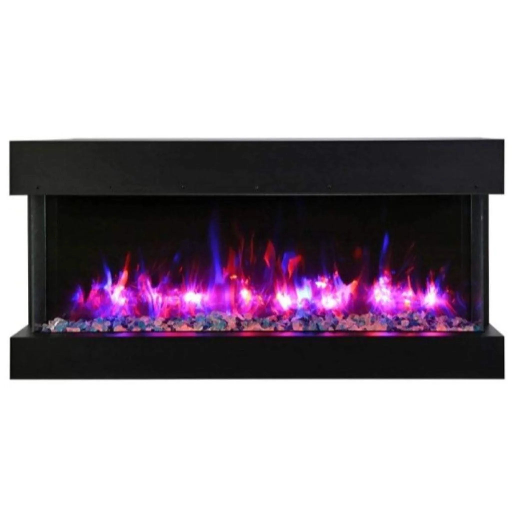 Amantii Tru-View XL Deep 50" Three-Sided Built-In Electric Fireplace for Indoor/Outdoor Use - Green Vista Living