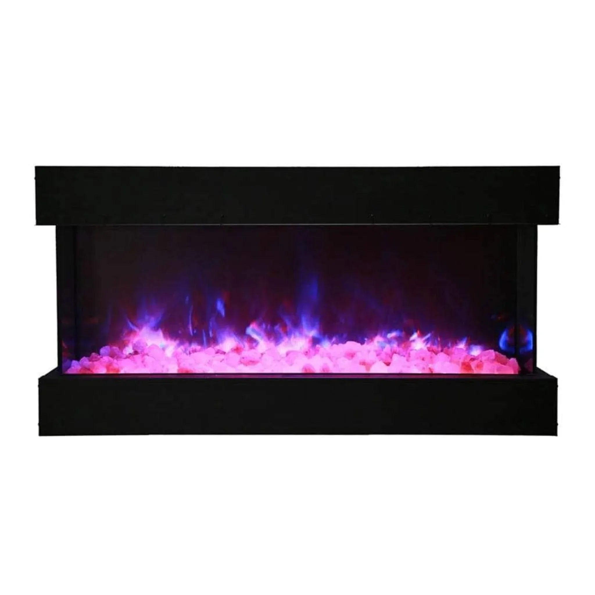Amantii Tru-View XL Deep 50" Three-Sided Built-In Electric Fireplace for Indoor/Outdoor Use - Green Vista Living