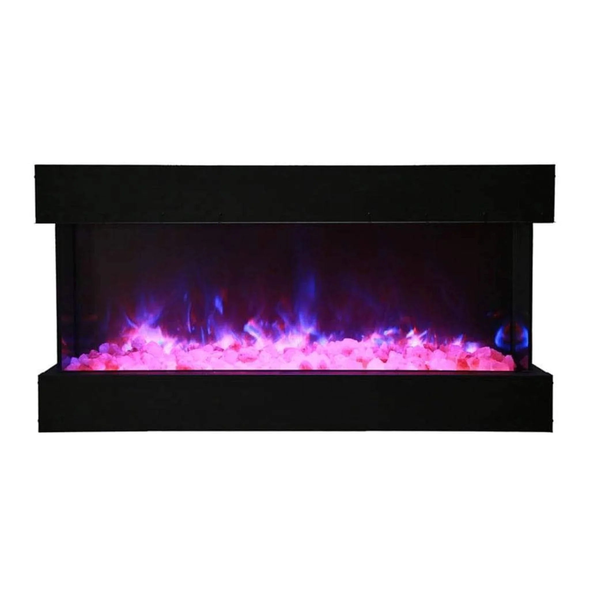 Amantii Tru-View XL Deep 50" Three-Sided Built-In Electric Fireplace for Indoor/Outdoor Use - Green Vista Living