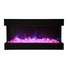 Amantii Tru-View XL Deep 50" Three-Sided Built-In Electric Fireplace for Indoor/Outdoor Use - Green Vista Living