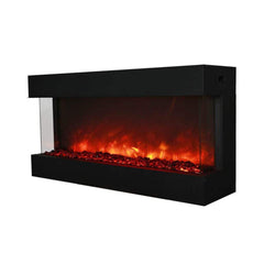 Amantii Tru-View XL Deep 50" Three-Sided Built-In Electric Fireplace for Indoor/Outdoor Use