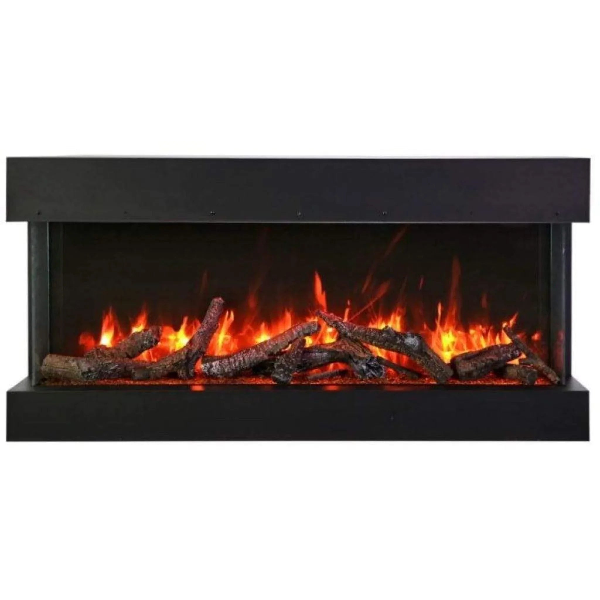 Amantii Tru-View XL Deep 50" Three-Sided Built-In Electric Fireplace for Indoor/Outdoor Use - Green Vista Living