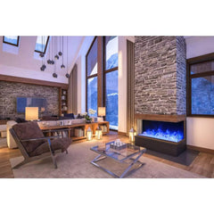 Amantii Tru-View XL Deep 60" Three-Sided Electric Fireplace for Indoor or Outdoor Installations - Green Vista Living