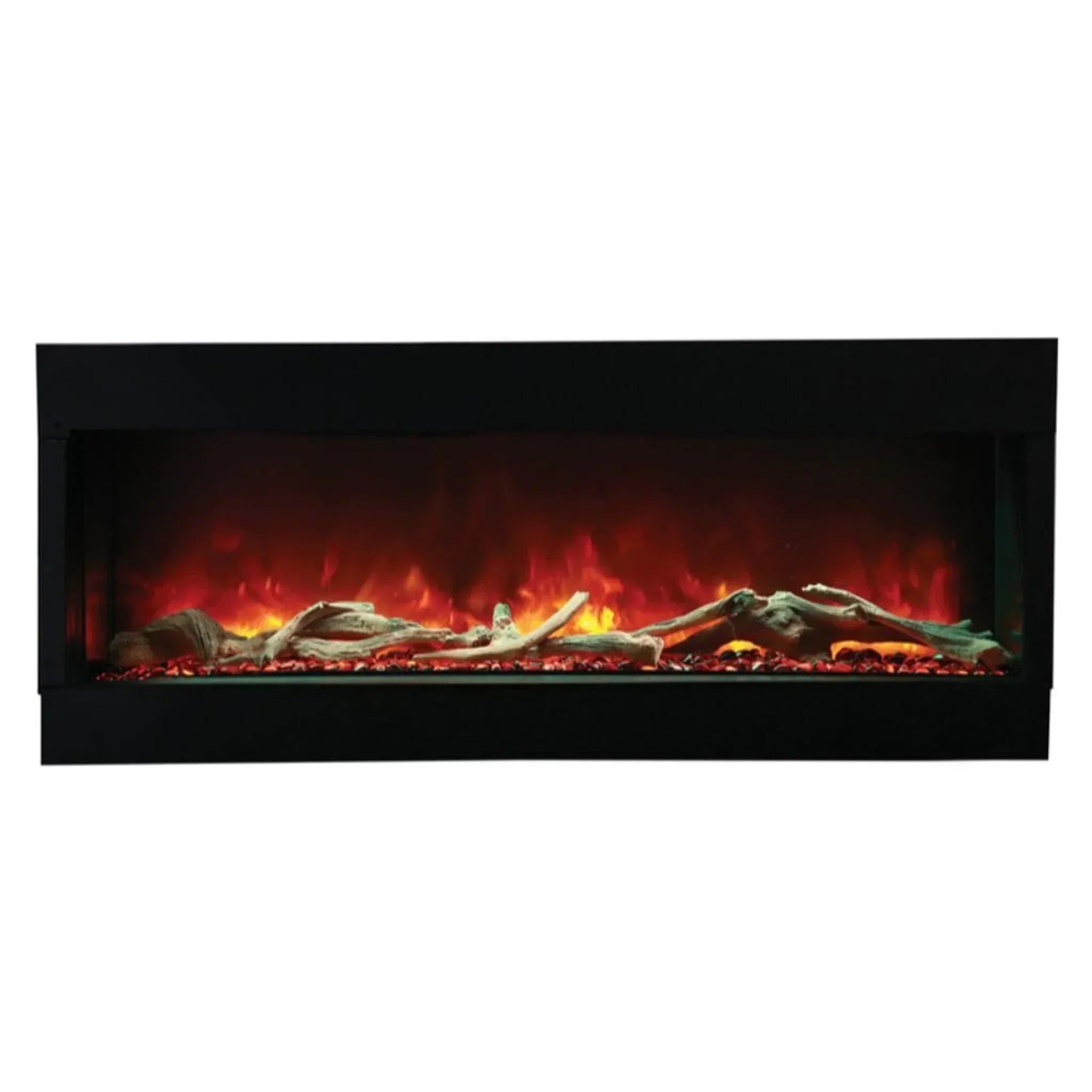 Amantii Tru-View XL Deep 60" Three-Sided Electric Fireplace for Indoor or Outdoor Installations - Green Vista Living
