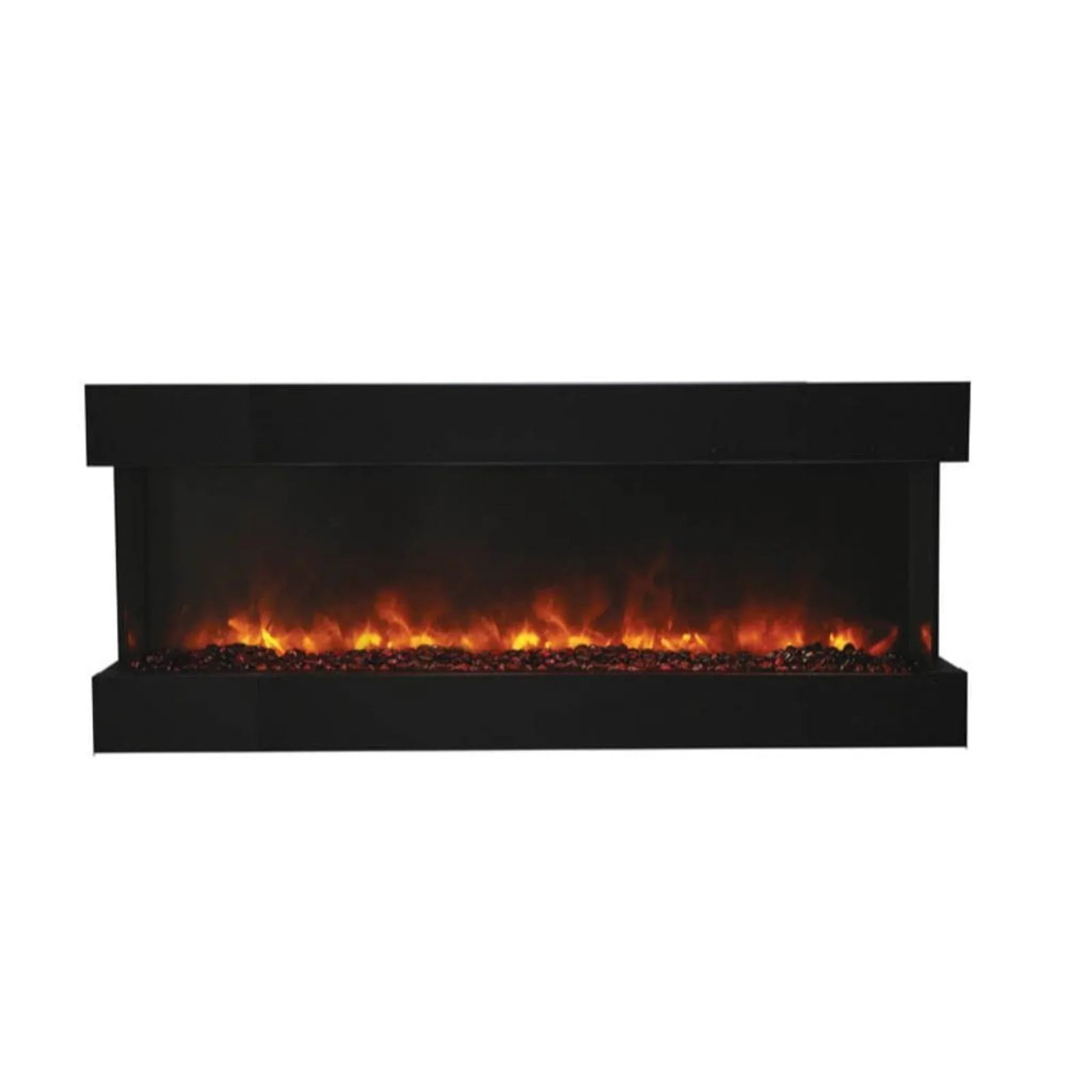 Amantii Tru-View XL Deep 60" Three-Sided Electric Fireplace for Indoor or Outdoor Installations - Green Vista Living
