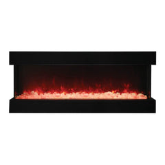 Amantii Tru-View XL Deep 60" Three-Sided Electric Fireplace for Indoor or Outdoor Installations