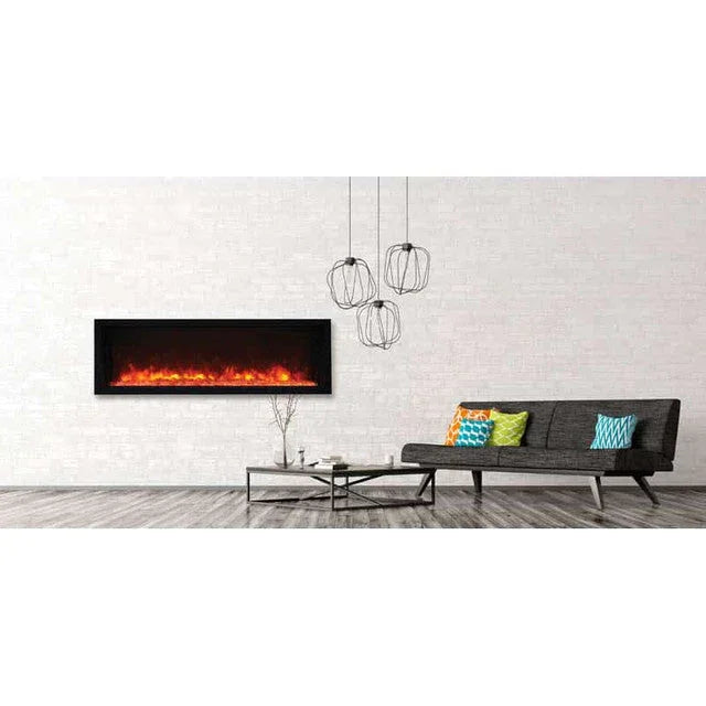 Amantii Panorama Extra Slim 50 Inch Smart Indoor or Outdoor Linear Electric Fireplace - Green Vista Living