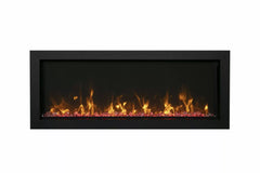 Amantii 26 inch Remii CLASSIC-SLIM-26 Steel Surround Classic Extra Slim Built In Electric Fireplace - Green Vista Living