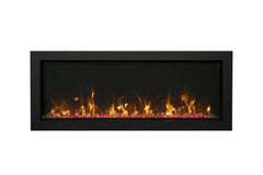 Amantii 26 inch Remii CLASSIC-SLIM-26 Steel Surround Classic Extra Slim Built In Electric Fireplace - Green Vista Living
