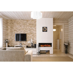 Remii 40-BAY-SLIM Indoor/Outdoor 40 inch 3 Sided Electric Fireplace - Green Vista Living