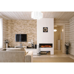 Remii 40-BAY-SLIM Indoor/Outdoor 40 inch 3 Sided Electric Fireplace - Green Vista Living