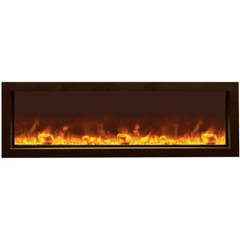 Remii 45 inch Steel Surround Deep Built-in linear Indoor Outdoor Electric Fireplace - Green Vista Living