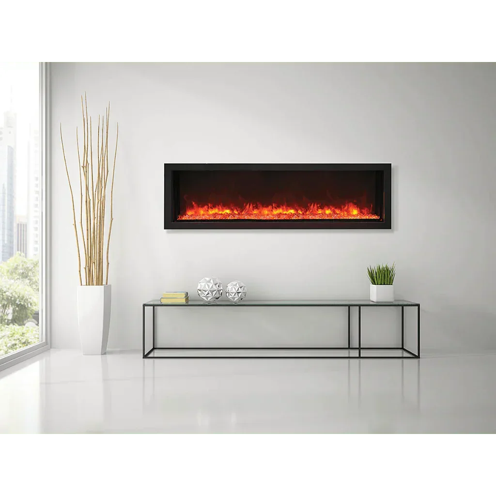 Remii 102745-XS Extra Slim 45 inch Built-in Indoor Outdoor Electric Fireplace - Green Vista Living
