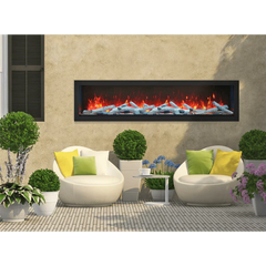 Remii 102745-XS Extra Slim 45 inch Built-in Indoor Outdoor Electric Fireplace - Green Vista Living