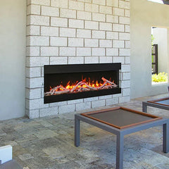 Remii 50-BAY-SLIM Indoor/Outdoor 50 inch 3 Sided Electric Fireplace - Green Vista Living