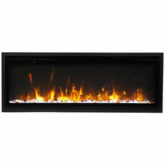 Amantii Remii 55 inch WM-SLIM-55 Smart Indoor Extra Slim Wall Mount Electric Fireplace - Green Vista Living