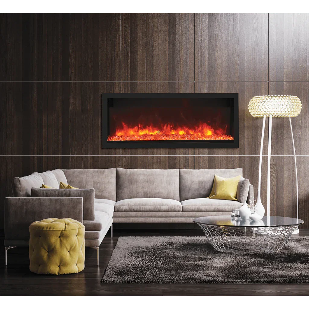 Remi Extra Tall 45 Inch Indoor / Outdoor Electric Fireplace - Green Vista Living