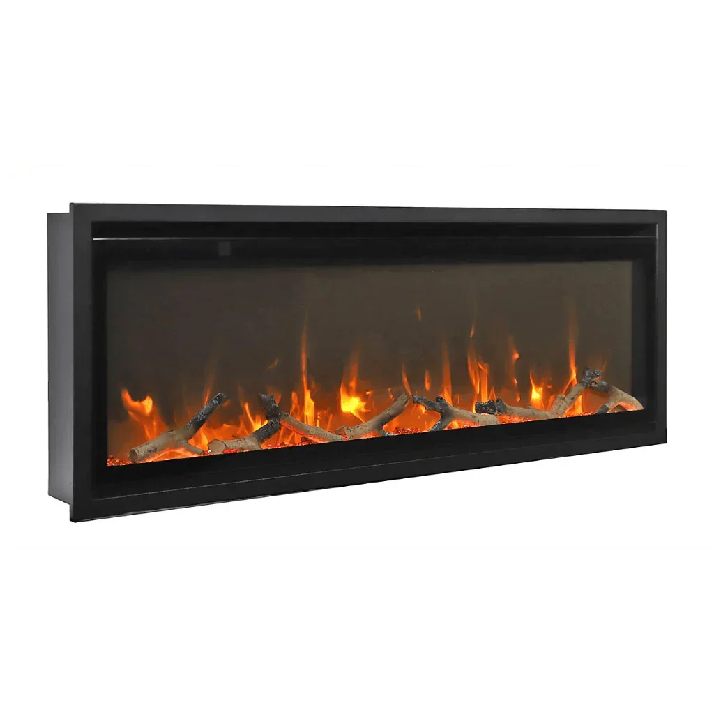 Remii 55 inch Steel Surround Deep Built-in linear Indoor Outdoor Electric Fireplace - Green Vista Living