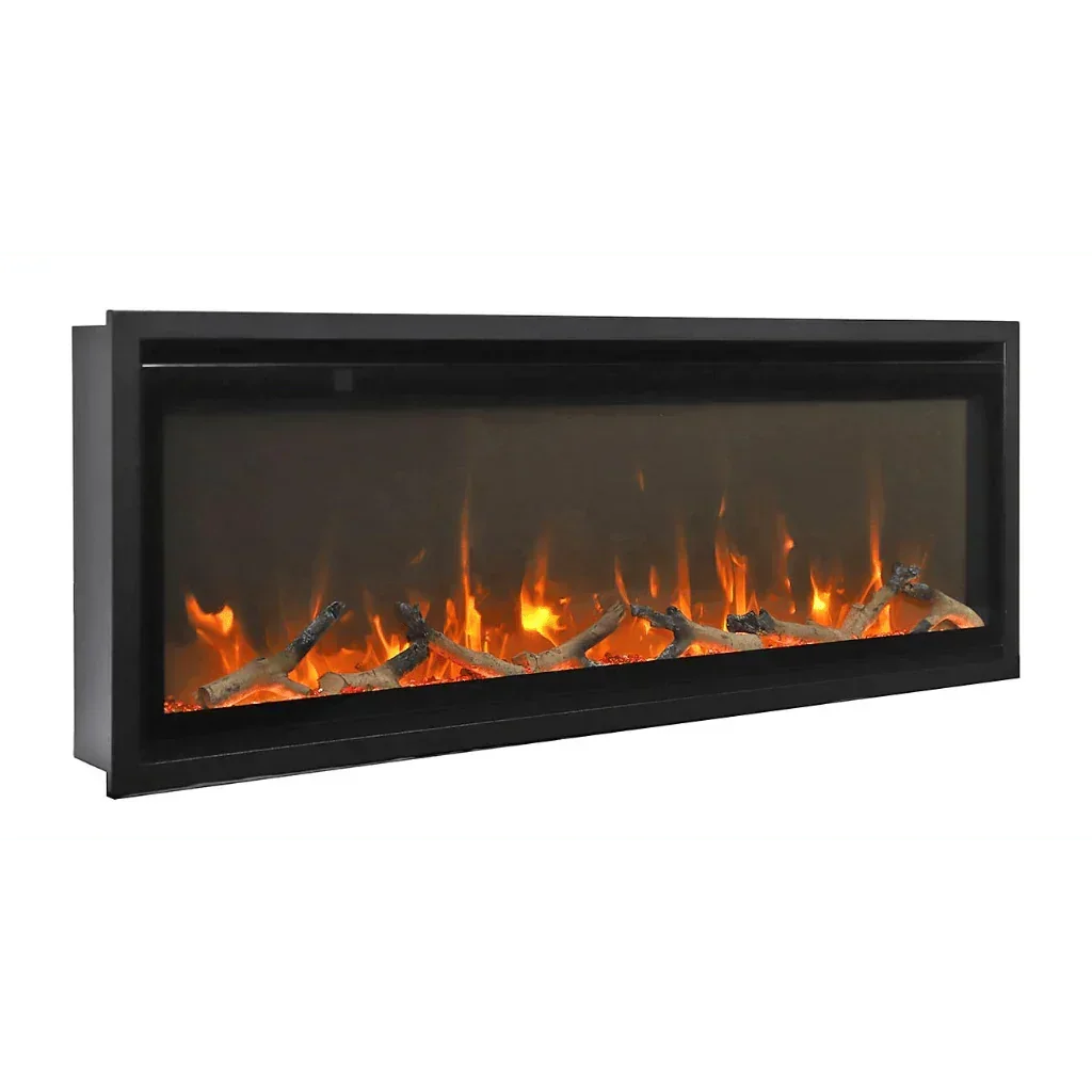 Remii 55 inch Steel Surround Deep Built-in linear Indoor Outdoor Electric Fireplace - Green Vista Living
