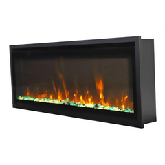 Amantii Remii 55 inch WM-SLIM-55 Smart Indoor Extra Slim Wall Mount Electric Fireplace - Green Vista Living
